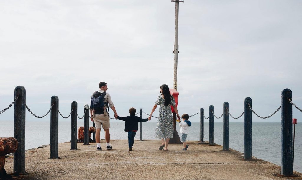 Reuben and Cathy Saywell with their boys